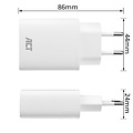 ACT AC2100 | USB-C Universele Oplader voor Mobiele Apparaten 20W | Wit
