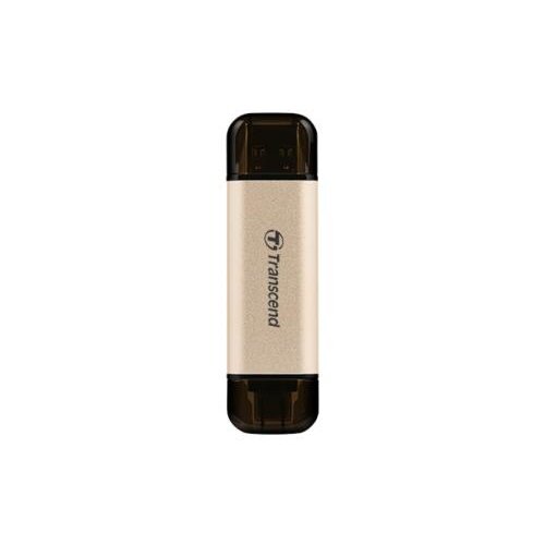 Transcend JetFlash 930C | 256GB USB-C 3.2 & USB-A 3.2 Flash Drive | Goud