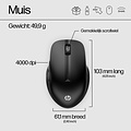 HyperX HP 430 | Multi-Device Draadloze Muis | Links- en Rechtshandig | RF + Bluetooth | 1200 DPI | Zwart