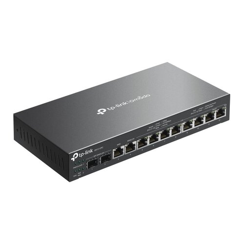 TP-Link Omada TL‑ER7212PC | Gigabit VPN Router & PoE+ Switch | 110 W PoE+ | Omada SDN Controller | Fanless Desktop/Wall