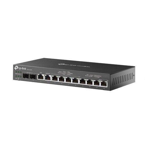 TP-Link Omada TL‑ER7212PC | Gigabit VPN Router & PoE+ Switch | 110 W PoE+ | Omada SDN Controller | Fanless Desktop/Wall