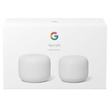Google  Nest Wifi (2‑pack) | Wifi 5 | Mesh Wifi-systeem | Gigabit Ethernet | Dual-band (2,4 GHz / 5 GHz) | ~2200 Mbit/s