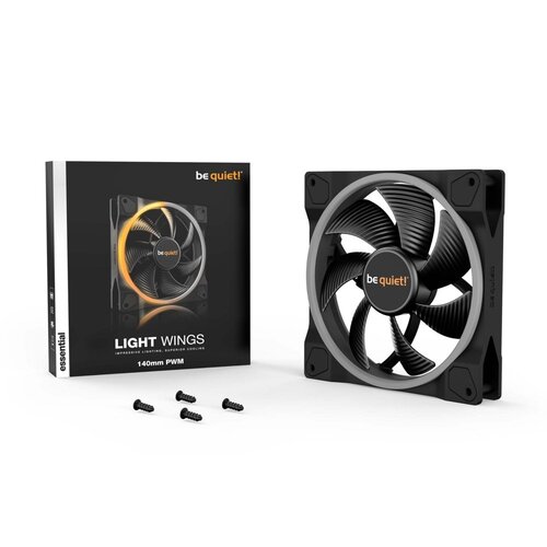 be quiet! Light Wings | 140mm PWM Case Fan | Zwart | 1 stuk