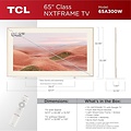 TCL NXTFRAME 65A300W Wit 65" | Ultra HD 4K QLED Smart TV | VIDAA + Wifi | HDR10+ | Slim Design met NXTFRAME | 120Hz