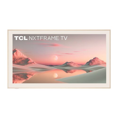 TCL NXTFRAME 55A300W Wit 55" | Ultra HD 4K QLED Smart TV | Google TV + Wi-Fi | Dolby Vision | Slim Design met NXTFRAME | 120Hz