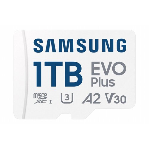 Samsung EVO Plus | MicroSDXC | 1TB | Class 10 | UHS-I U3 | V30 | A2 | Tot 160MB/s | Inclusief SD-adapter
