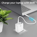 ACT AC2170 USB-C/USB-A Lader | 3-Poorts met PPS, QuickCharge & GaNFast | 65W