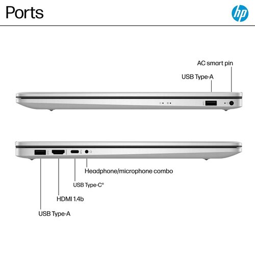 Hewlett Packard HP 17-cp3005dx | 17.3" Full HD IPS | AMD Ryzen 5 7430U | 16GB RAM | 512GB SSD | Windows 11 Home