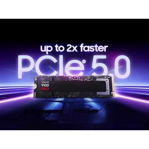 Samsung 9100 PRO | 1TB NVMe SSD | M.2 | Gen5 | 14.700MB/s Lezen | 13.300MB/s Schrijven