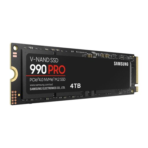 Samsung 990 PRO | 4TB NVMe SSD | M.2 Gen4 | 7.450 MB/s Lezen | 6.900 MB/s Schrijven