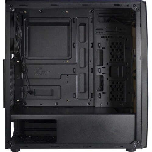 Inter-Tech Thunder Blue Light | Midi Tower Case | Zwart | RENEWED (refurbished)