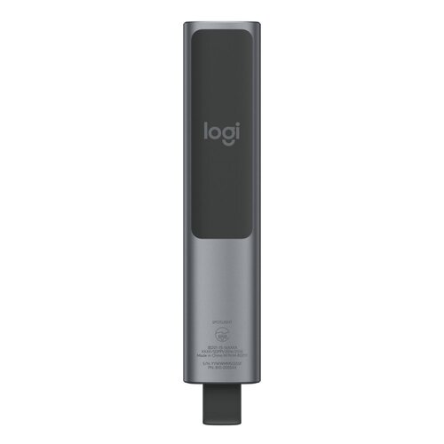 Logitech Spotlight Presenter | Draadloos | Bluetooth & USB 2.4 GHz | Bereik tot 30 meter | Grijs