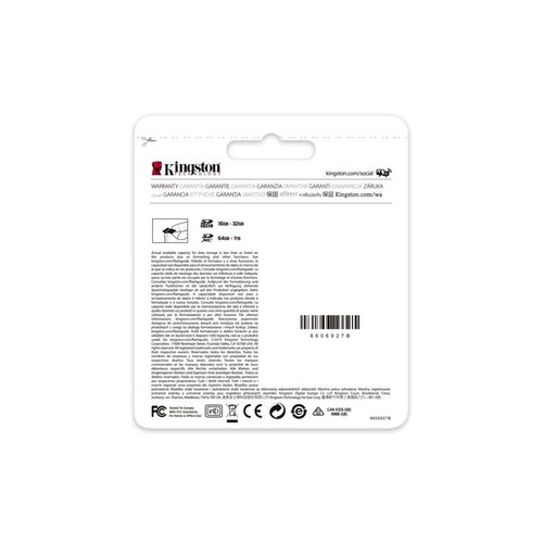 Kingston Canvas Select Plus | SDXC | 64GB | Class 10 | UHS-I U1