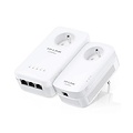 TP-Link TL-WPA8631P KIT | AV1300 Powerline Adapter Set | 1300 Mbps | Gigabit Ethernet | Wi-Fi AC1200 | Met Stopcontact | Wit