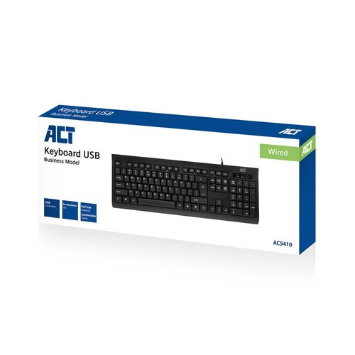 ACT AC5410 | Bedraad Toetsenbord | USB Aansluiting | QWERTY