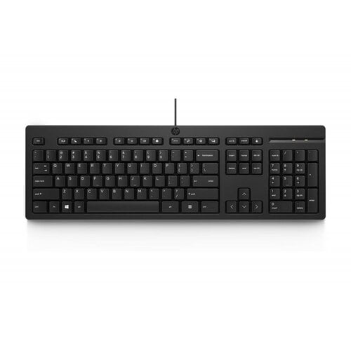Hewlett Packard HP 125 | Bedraad Toetsenbord | USB | QWERTY US International | Zwart