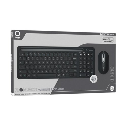 QWare QWARE Wireless Desktop Combo Florence Zwart | Returned (refurbished)