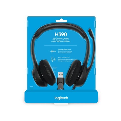 Logitech H390 | Bedrade On-ear Headset USB-A | Zwart