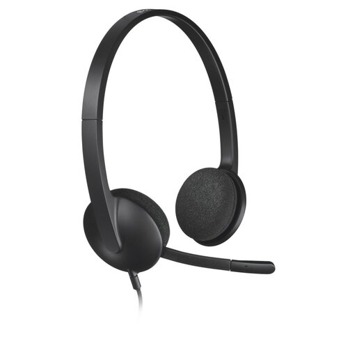 Logitech H340 | Bedrade On-Ear USB Headset | Zwart