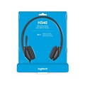 Logitech H340 | Bedrade On-Ear USB Headset | Zwart