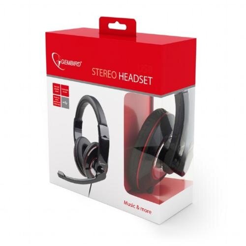 Gembird MHS-001 | Bedrade On-Ear Headset USB-A | Zwart