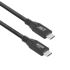 | USB 3.0 Kabel | 10Gbps | 60W | USB-C naar USB-C | 2m | Zwart