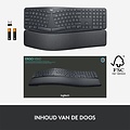 Logitech K860 Ergo | Draadloos Bluetooth Toetsenbord met Receiver | QWERTY