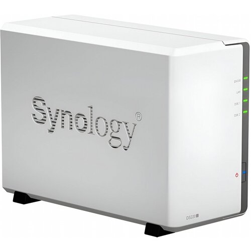 Synology DiskStation DS220J NAS 4TB | 2 Drive Bays | Inclusief 2 x 2TB HDD | 1x Gigabit Ethernet | Wit