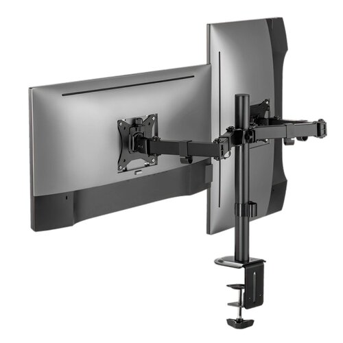 SBOX LCD-352/2-2 | Verstelbare Monitor-bureaubeugel | Tot 32" | Max 9kg | VESA 100x100 | 2 Monitoren