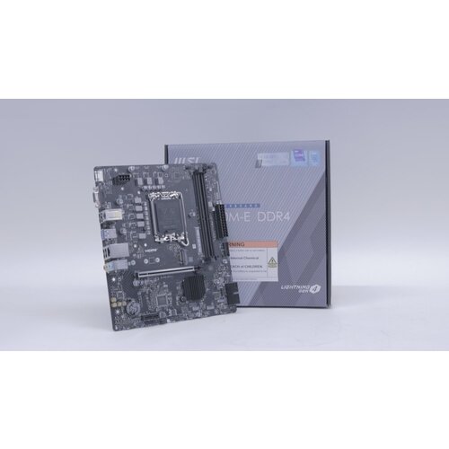 MSI PRO H610M-E | Socket LGA 1700 | Intel H610 | 2xDDR4 | Micro-ATX | Moederbord | 2e Kans (refurbished)