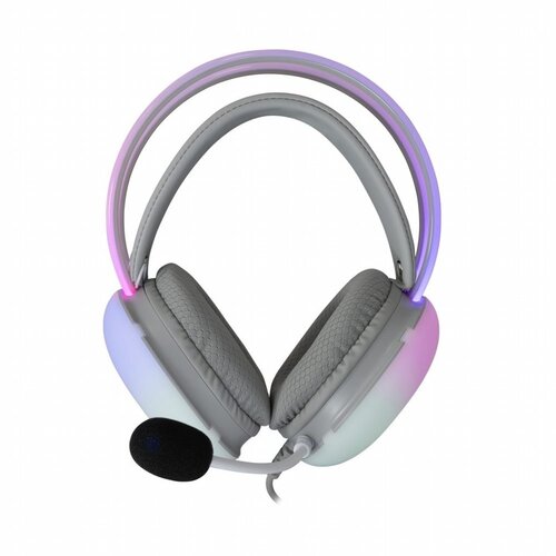 White Shark Firefly RGB | On-Ear Gaming Headset | 3,5mm Connector & USB-A | Wit