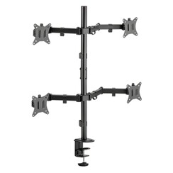 LCD-352/4-2 | Verstelbare Monitor-bureaubeugel | Tot 32" | Max 9kg | VESA 100x100 | 4 Monitoren