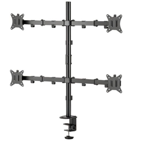 SBOX LCD-352/4-2 | Verstelbare Monitor-bureaubeugel | Tot 32" | Max 9kg | VESA 100x100 | 4 Monitoren