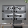 SBOX LCD-352/4-2 | Verstelbare Monitor-bureaubeugel | Tot 32" | Max 9kg | VESA 100x100 | 4 Monitoren
