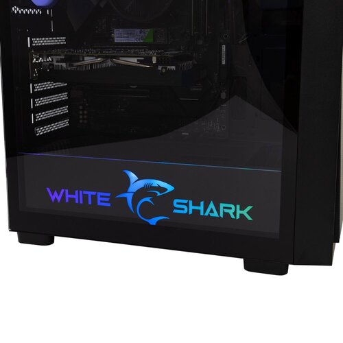 White Shark WARHEAD | Midi Tower Case | Inclusief 4 RGB Fans | Zwart