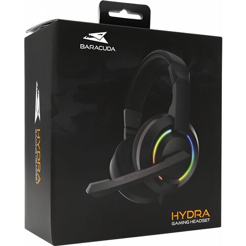 Baracuda HYDRA RGB Rainbow | Gaming Headset 3,5mm & USB | Zwart