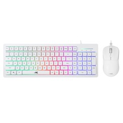 ORCA RGB | Bekabeld Gaming Toetsenbord inclusief Muis | QWERTY | Wit