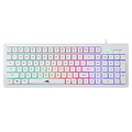 Baracuda ORCA RGB | Bekabeld Gaming Toetsenbord inclusief Muis | QWERTY | Wit