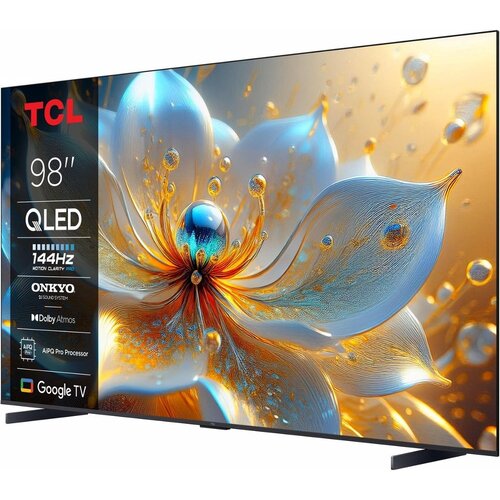 TCL 98T8C | 98” 4K QLED (2025) | 144Hz Motion | Dolby Vision & Dolby Atmos | Google TV & WiFi