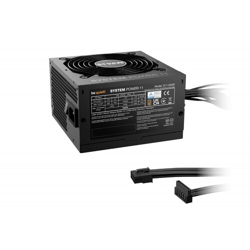 be quiet! System Power 11 550W | 550 Watt Bronze ATX PSU | Niet Modulair | Power Supply | Voeding