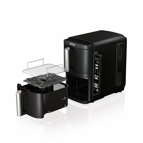 Ninja SL300EU Airfryer | Dubbele Mand | 7,6 Liter | Vrijstaand | 1750 Watt | Zwart