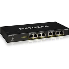 GS308PP-100EUS | Unmanaged Switch | 8 Poorten | Gigabit Ethernet (10/100/1000 Mbps) | PoE+ (83W) | FlexPoE | Zwart
