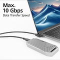 ACT AC7405 | USB 3.0 Kabel | USB-C (recht) naar USB-C (haaks) | 60W | 10Gbps | 0,5m | Zwart