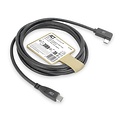 ACT AC7408 | USB 3.2 Gen 2 Kabel | USB-C (recht) naar USB-C (haaks links/rechts) | 60W | 10Gbps | 3m | Zwart