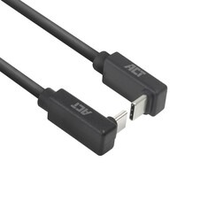 AC7478 | USB 3.2 Gen 2 Kabel | USB-C (haaks boven/beneden) naar USB-C (haaks boven/beneden) | 60W | 10Gbps | 2m | Zwart
