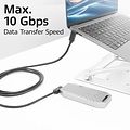 ACT AC7480 | USB 3.2 Gen 2 Kabel | USB-C (haaks links/rechts) naar USB-C (haaks boven/beneden) | 60W | 10Gbps | 0,5m | Zwart