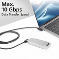 ACT AC7488 | USB 3.2 Gen 2 Kabel | USB-C (haaks links/rechts) naar USB-C (haaks links/rechts) | 60W | 10Gbps | 2m | Zwart