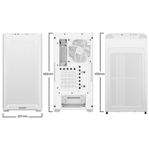 be quiet! PURE BASE 501 LX RGB | Midi Tower Case | Wit
