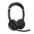 Jabra Evolve2 55 MS Stereo | Bluetooth & USB-A Headset | Met Oplaadhouder | Zwart | Voor Kantoor & Callcenter