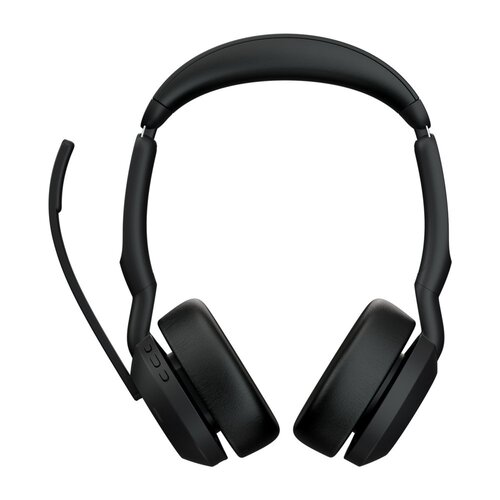 Jabra Evolve2 55 MS Stereo | Bluetooth & USB-A Headset | Met Oplaadhouder | Zwart | Voor Kantoor & Callcenter
